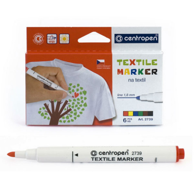 Маркеры д/ткани 1,8мм Ассорти TEXTIL Centropen