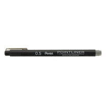 Линер 0,5мм серый Pointliner Pentel